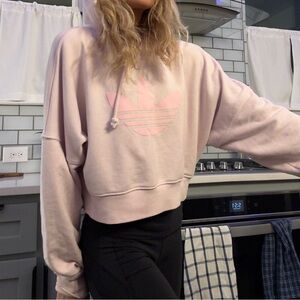 Adidas Women's Light Pink Trefoil Hoodie